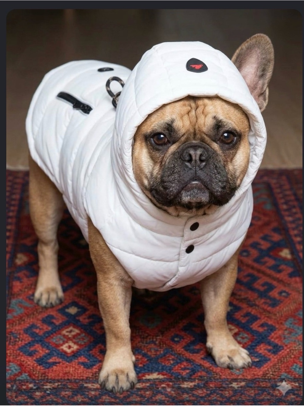 White Puffer Dog Vest -Pajar Brand Insulated Pet Jacket - Picture 2 of 6